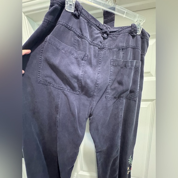 Johnny Was Paloma Wide Leg Floral Embroidered Women's Pants - Picture 9 of 10